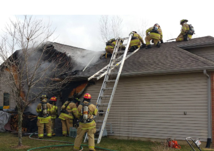 Firefighters in PPE